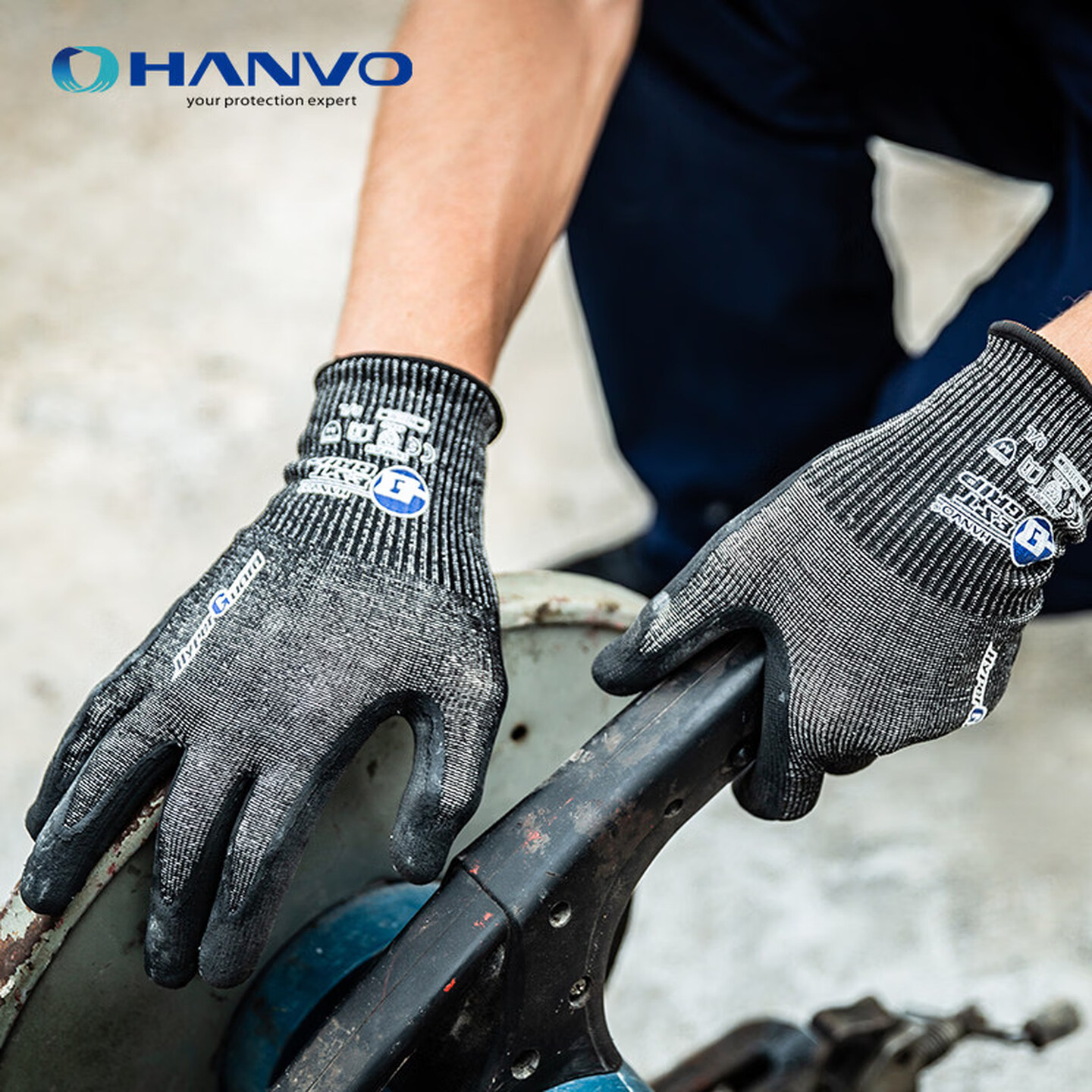 Work Glove Impact - Sarung Tangan Kerja Anti Gores Level