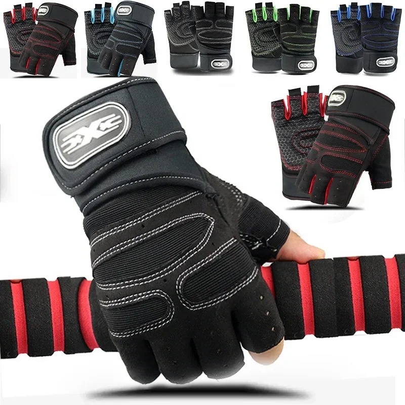 Workout Glove Gym - Sarung Tangan Olahraga Tanpa Jari untuk