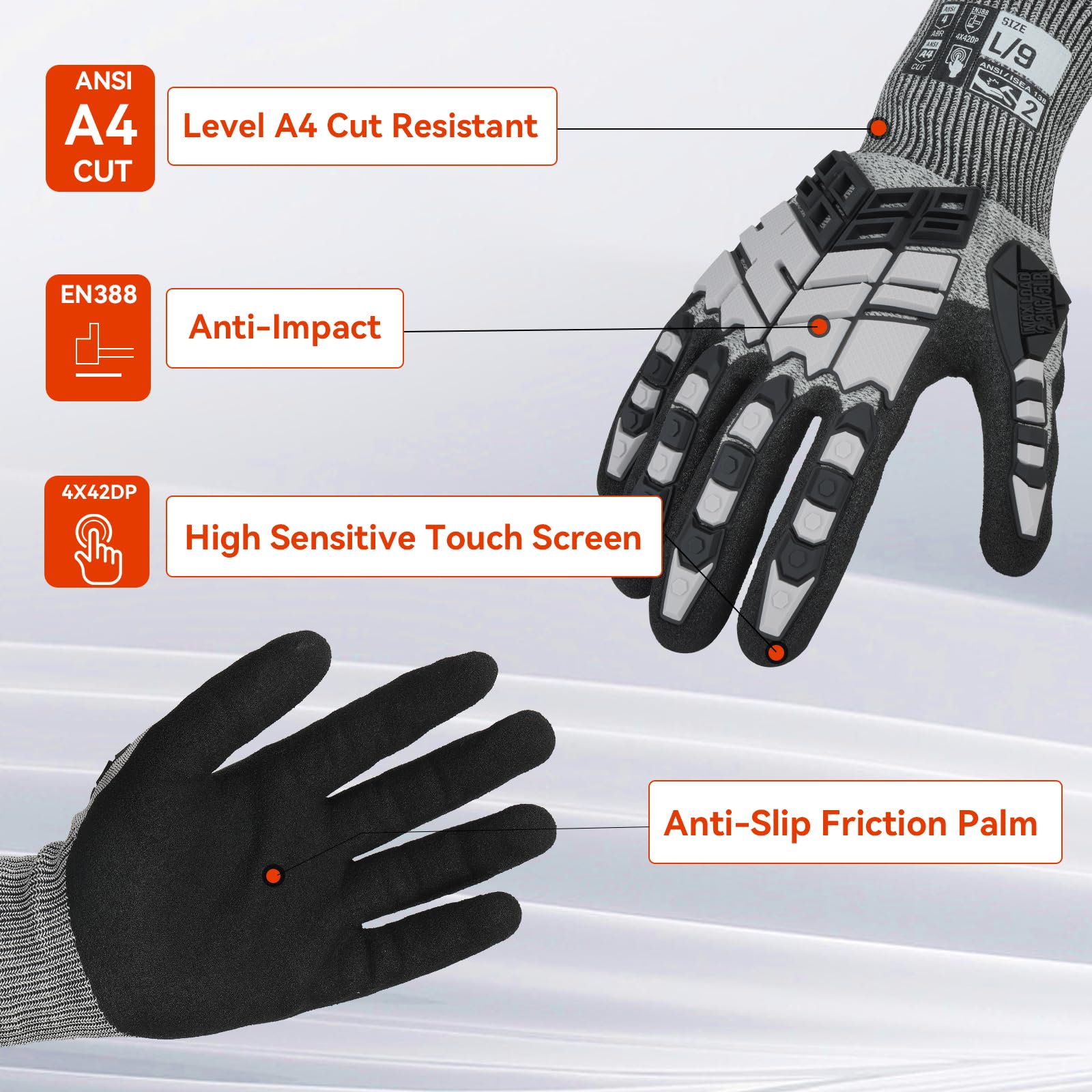 Sarung Tangan Anti-Benturan De - Work Glove Impact ulasan dan harga